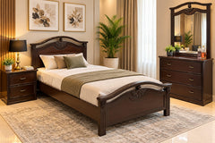 Sheesham Wood & Ply Single Bed Set