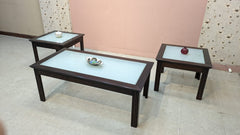 IMPORTED MALAYSIAN SOLID BEECH WOOD CENTER TABLE SET