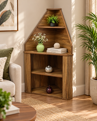 BEAUTIFUL CORNER DISPLAY SHELF – SET OF 2