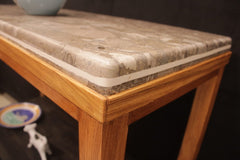 Kitchen Island with thick Marble top (Subject To Price Change)