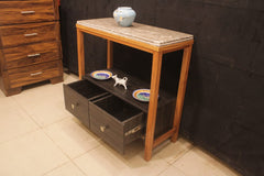 Kitchen Island with thick Marble top (Subject To Price Change)