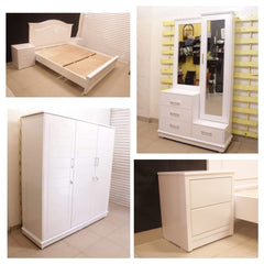 Bed With 2 Side Tables | Dressing Table | Almirah (Subject To Price Change)
