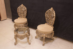 Pure Sheesham Wood Peri Chairs and Table Set. (Subject To Price Change)