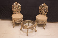Pure Sheesham Wood Peri Chairs and Table Set. (Subject To Price Change)