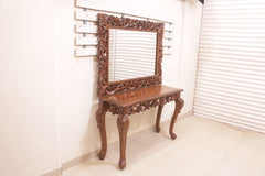 Rosewood Console and Mirror (Subject To Price Change)