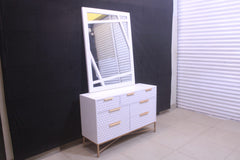 CHELSIA King Size Bed With 2 Side Tables Dressing Table (Subject To Price Change)