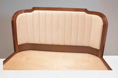 Brand New Ash Wood Cushioned Bed with 2 Night Stands