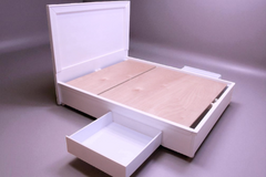 Brand New Made-to-Order Double Bed with Built-In Storage