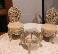 Pure Sheesham Wood Peri Chairs and Table Set. (Subject To Price Change)