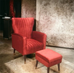TGSC - Wing Back Chair and Ottoman (Subject To Price Change)