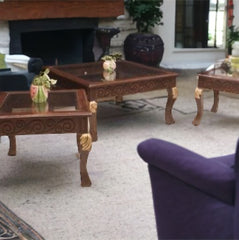 Brand New Pure Rosewood Center Table and Side Tables Set (Subject To Price Change)