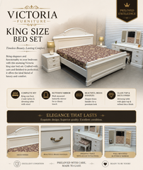 Victoria Furniture King Size Bed Set