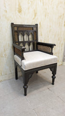IMPORTED ANTIQUE MIDDLE EASTERN MOORISH ARMCHAIR