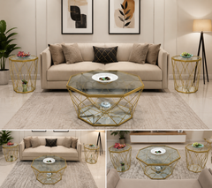 Brand New Unused Center Table with 2 Side Tables