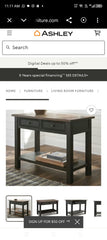 Imported American Ashley Furniture Tyler Greek Console Table