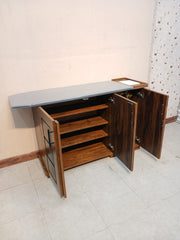 Brand New 3 Door Iron Table