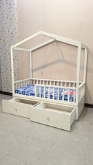Kids House Style Bed with Mattress