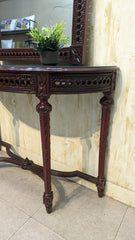 Console with wall Mounted Mirror