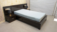 Single Bed with Mattress and 2 Side Tables