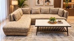 L Shape 6 Seater Sofa Set