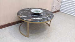 Marble Top Center and Side Tables Set