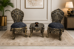 Pair Of Peri Chair With Stool