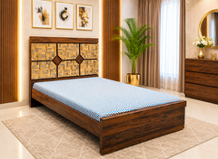 Twin Size Bed with Dura Foam Mattress