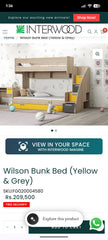 Interwood Wilson Triple Bunk Bed