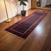 Vintage Hand Knotted Baluch Runner