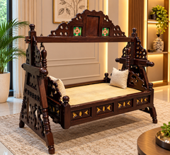 ANTIQUE SHEESHAM WOOD JHULA – A TIMELESS MASTERPIECE