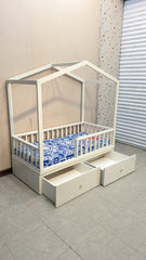 Kids House Style Bed With Mattress