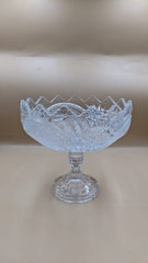 Imported Crystal Pedestal Fruit Bowl