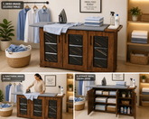Brand New 3 Door Iron Table