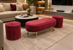 4 Seater Ottomans Set