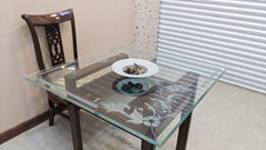 Solid Sheesham Wood 4 Seater Dining Table