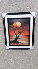 Wall Mounted Frame Moonlit Solitude