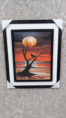 Wall Mounted Frame Moonlit Solitude