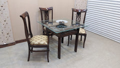 Solid Sheesham Wood 4 Seater Dining Table