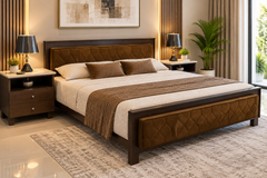 King size bed with 2 side table