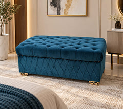 Beautiful 2 Seater Chesterfield Ottoman