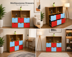 Multipurpose Storage Drawers Rack