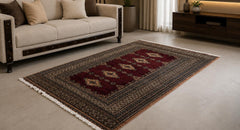 Vintage PAK Jaldar Hand Knotted Carpet