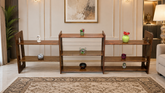 Imported 100% Solid Oak Wood Display Shelve