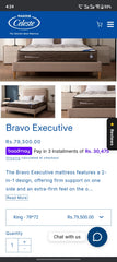 Queen Size Master Celeste Bravo Executive 2 in 1 Mattress