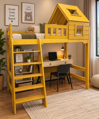 Pure Wooden Kids loft Study Table And Other Items