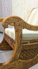 Solid Diyar Wood Rocking Chair