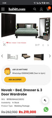 Habbit Novak King Size Bedroom Set