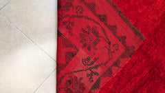 Vintage Morrocan Design Hand Knotted Carpet