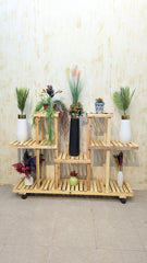 Pure Wooden Display Rack