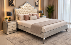 Brand New King Size Bed With 2 Side Table